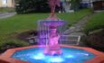 Fontaine Nadeau lit up with purple LED Lighting