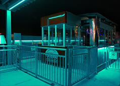 Hornblower Niagara Cruises Entry with Blue LED Lighting